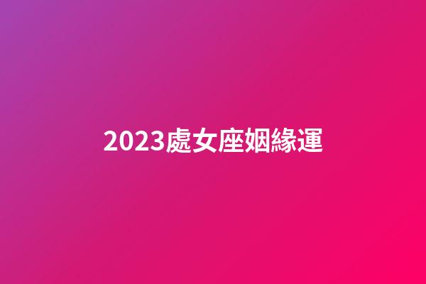 2023處女座姻緣運-第1張-星座運勢-玄機派