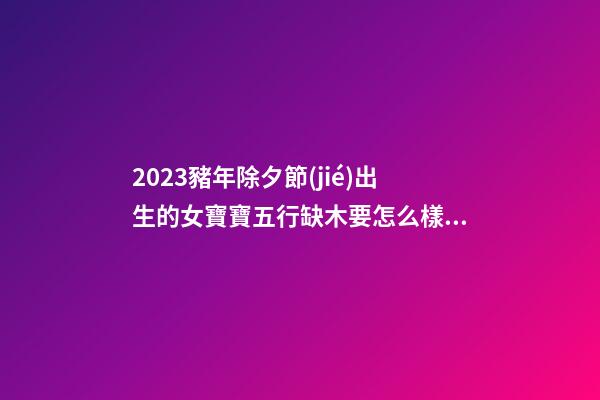 2023豬年除夕節(jié)出生的女寶寶五行缺木要怎么樣起名字