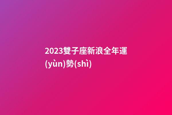 2023雙子座新浪全年運(yùn)勢(shì)-第1張-星座運(yùn)勢(shì)-玄機(jī)派
