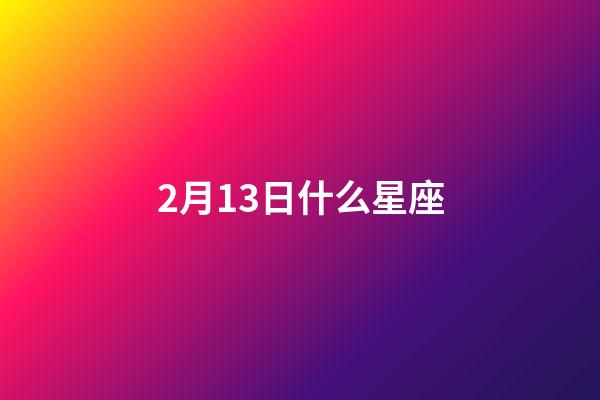 2月13日什么星座（水瓶座男生什么性格）-第1張-星座運勢-玄機派