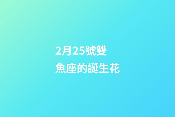 2月25號雙魚座的誕生花-第1張-星座運勢-玄機派