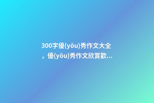 300字優(yōu)秀作文大全，優(yōu)秀作文欣賞歡度元宵節(jié)-第1張-觀點(diǎn)-玄機(jī)派