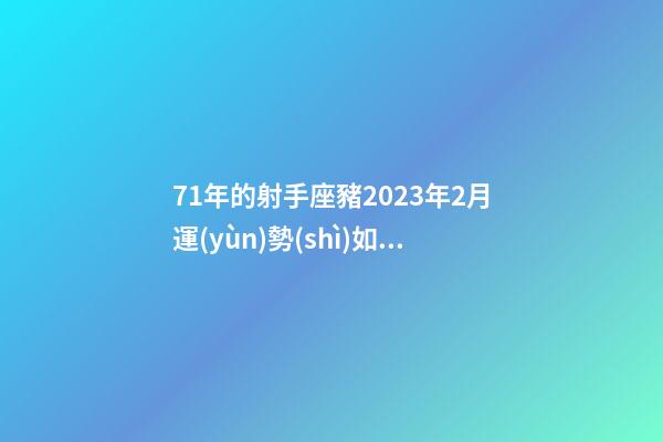 71年的射手座豬2023年2月運(yùn)勢(shì)如何-第1張-星座運(yùn)勢(shì)-玄機(jī)派