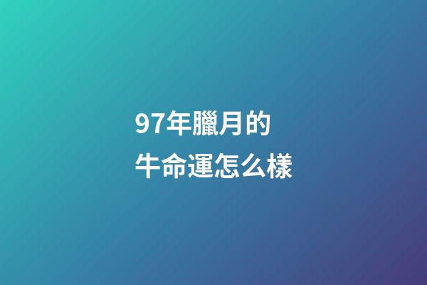 97年臘月的牛命運怎么樣(進(jìn)了臘月就是年，農(nóng)村諺語“初一東風(fēng)六畜災(zāi)”，啥意思？)-第1張-觀點-玄機(jī)派