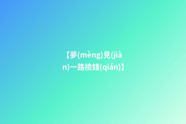 【夢(mèng)見(jiàn)一路撿錢(qián)】