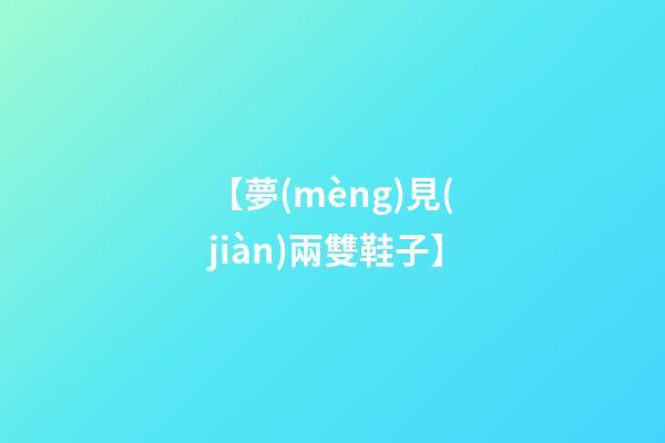 【夢(mèng)見(jiàn)兩雙鞋子】