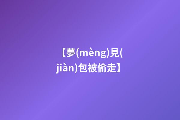 【夢(mèng)見(jiàn)包被偷走】