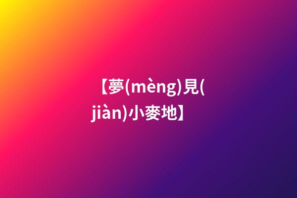【夢(mèng)見(jiàn)小麥地】
