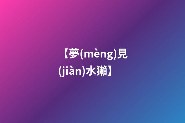 【夢(mèng)見(jiàn)水獺】