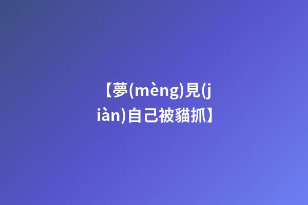 【夢(mèng)見(jiàn)自己被貓抓】