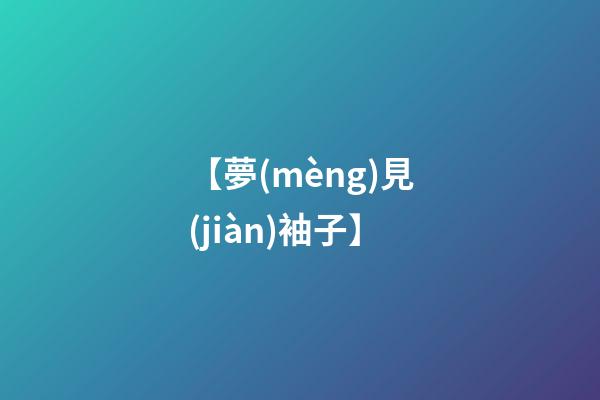 【夢(mèng)見(jiàn)袖子】
