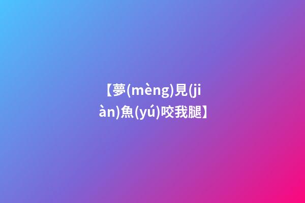 【夢(mèng)見(jiàn)魚(yú)咬我腿】