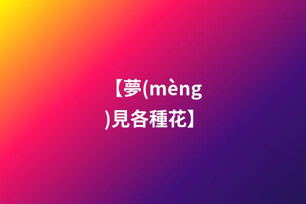 【夢(mèng)見各種花】