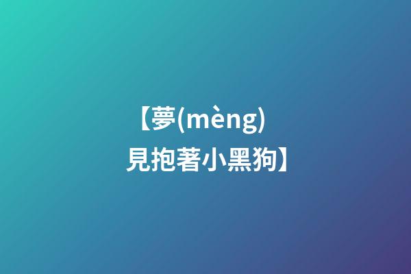 【夢(mèng)見抱著小黑狗】