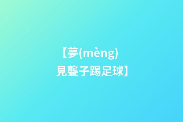 【夢(mèng)見聾子踢足球】