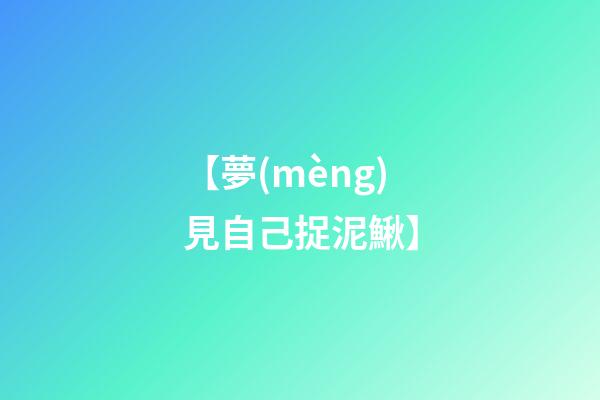 【夢(mèng)見自己捉泥鰍】
