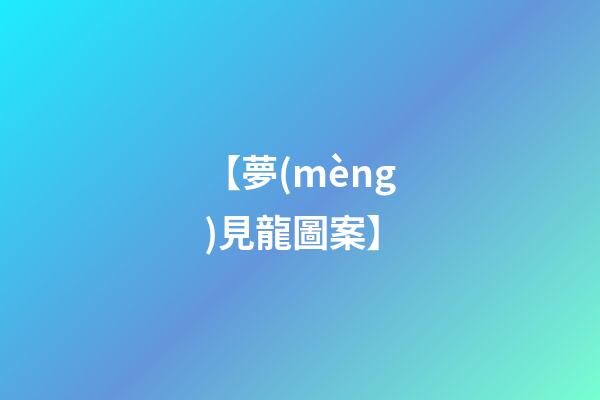 【夢(mèng)見龍圖案】