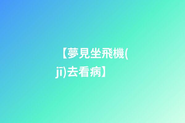 【夢見坐飛機(jī)去看病】