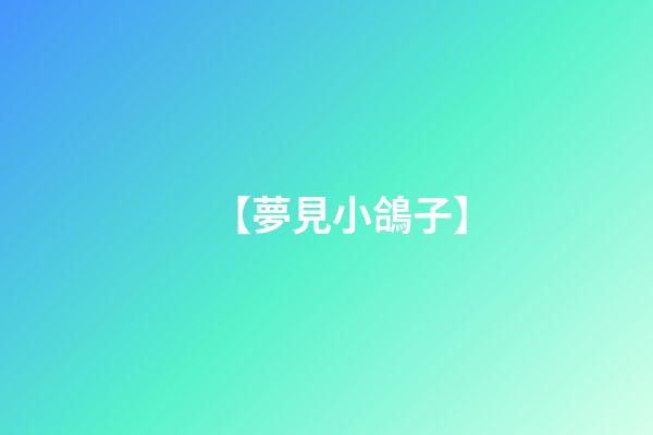 【夢見小鴿子】