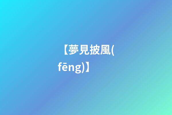 【夢見披風(fēng)】