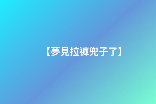 【夢見拉褲兜子了】