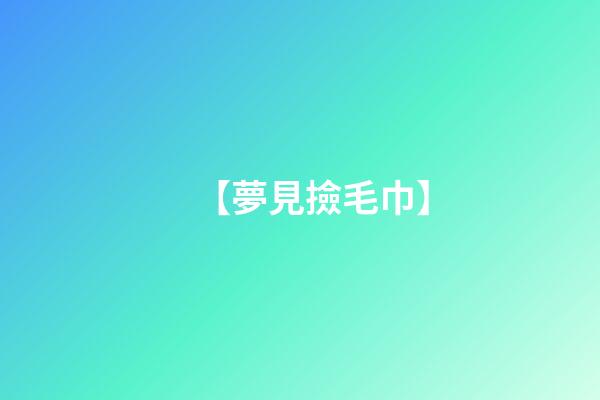 【夢見撿毛巾】