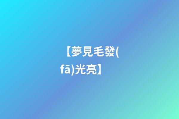 【夢見毛發(fā)光亮】