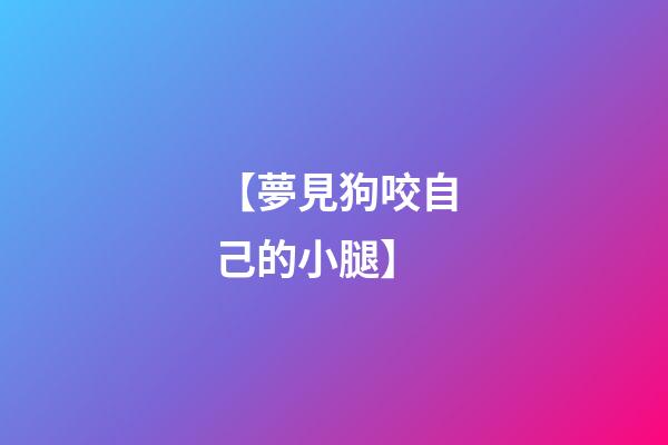 【夢見狗咬自己的小腿】