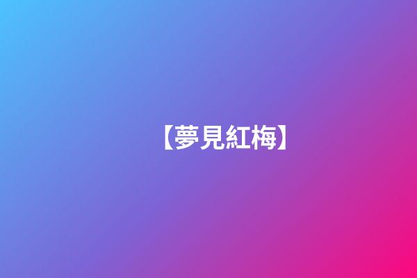 【夢見紅梅】