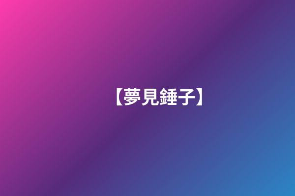 【夢見錘子】