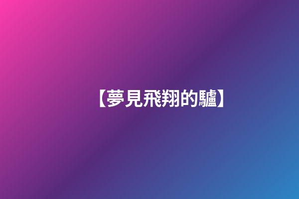 【夢見飛翔的驢】