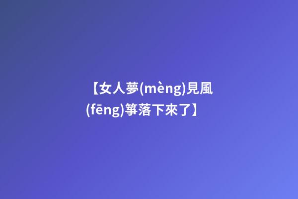 【女人夢(mèng)見風(fēng)箏落下來了】