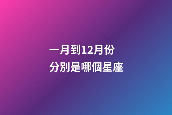 一月到12月份分別是哪個星座-第1張-星座運勢-玄機派