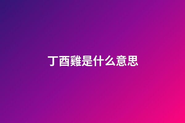 丁酉雞是什么意思