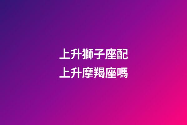 上升獅子座配上升摩羯座嗎-第1張-星座運勢-玄機派