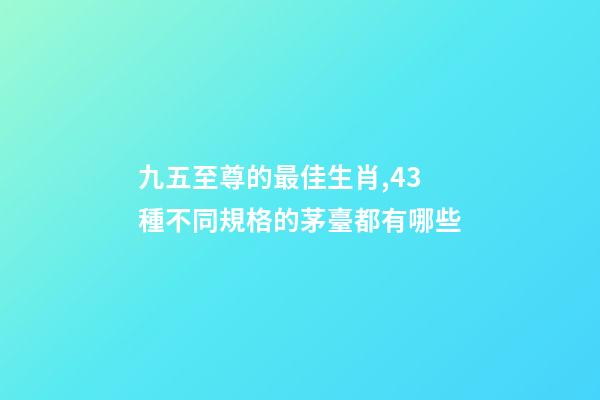 九五至尊的最佳生肖,43種不同規格的茅臺都有哪些-第1張-觀點-玄機派