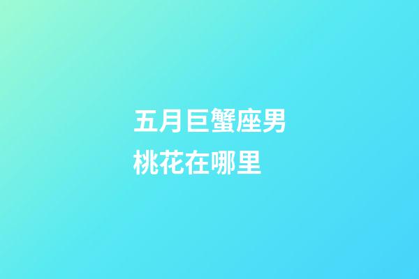 五月巨蟹座男桃花在哪里-第1張-星座運勢-玄機派