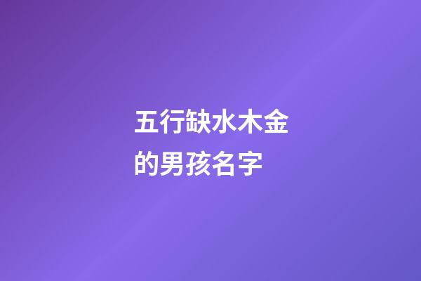 五行缺水木金的男孩名字(五行缺水木金的男孩名字有哪些)-第1張-男孩起名-玄機派