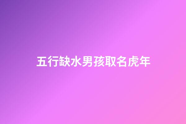 五行缺水男孩取名虎年(2023年五行缺水男孩取名)-第1張-男孩起名-玄機(jī)派