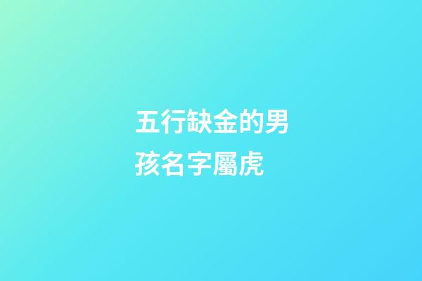 五行缺金的男孩名字屬虎(屬虎男缺金最旺的字)-第1張-男孩起名-玄機派