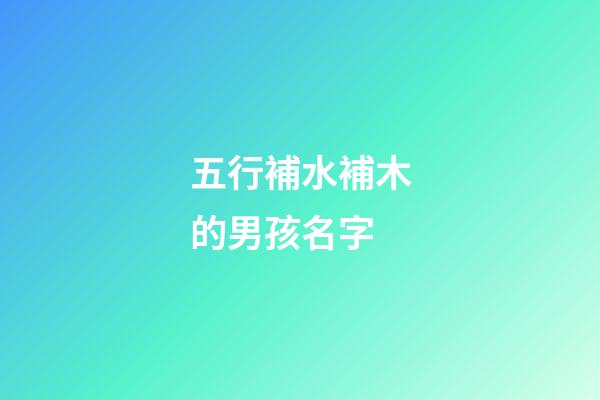 五行補水補木的男孩名字(五行補水補木男孩名字大全)-第1張-男孩起名-玄機派