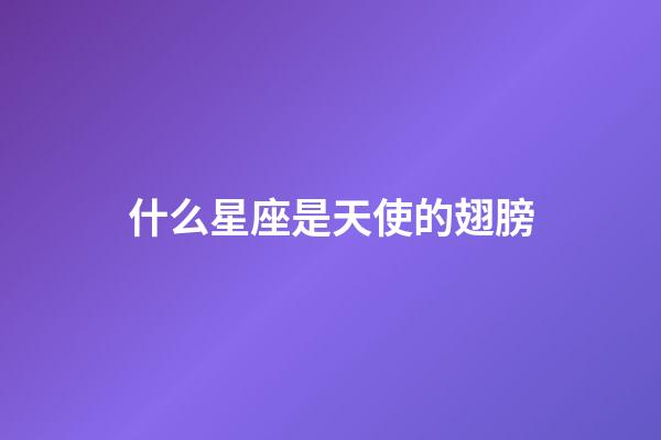 什么星座是天使的翅膀-第1張-星座運勢-玄機派
