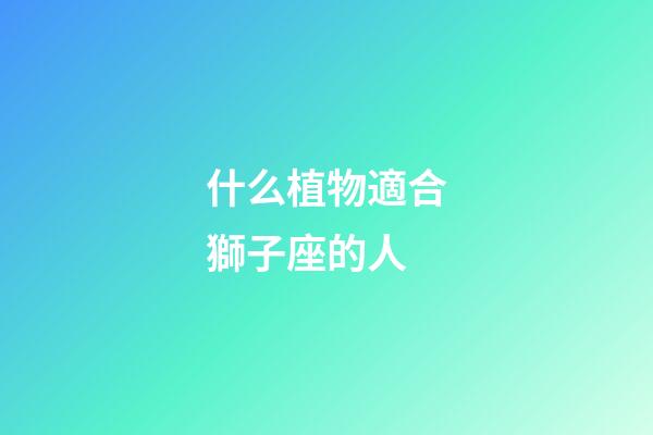什么植物適合獅子座的人-第1張-星座運勢-玄機派