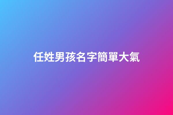 任姓男孩名字簡單大氣(任姓男孩名字簡單大氣)-第1張-男孩起名-玄機派