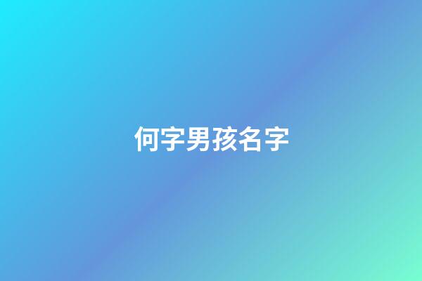 何字男孩名字(何字男孩名字屬兔)-第1張-男孩起名-玄機派