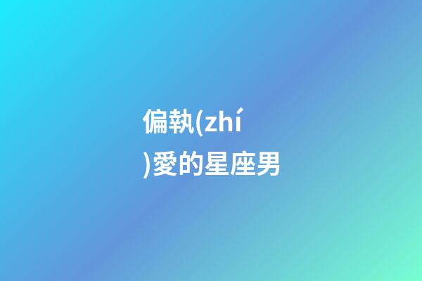 偏執(zhí)愛的星座男