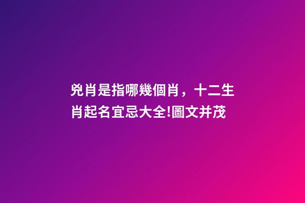 兇肖是指哪幾個肖，十二生肖起名宜忌大全!圖文并茂-第1張-觀點-玄機派