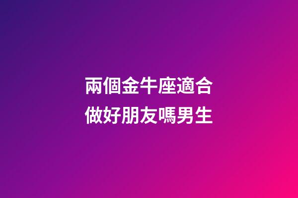 兩個金牛座適合做好朋友嗎男生-第1張-星座運勢-玄機派