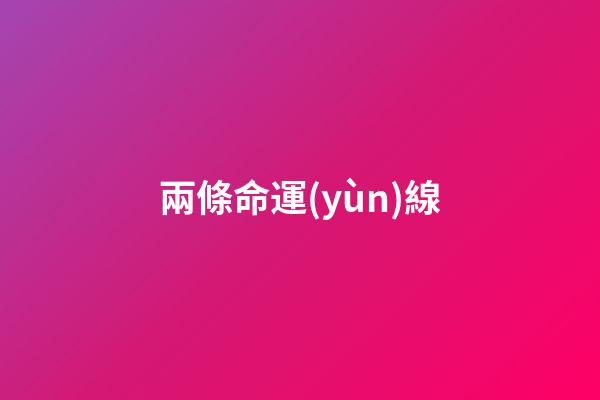 兩條命運(yùn)線