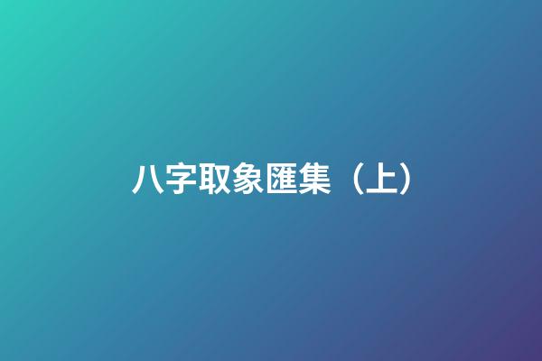 八字取象匯集（上）